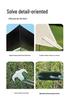 Black Butterfly Portable Camping Canopy: Large Outdoor Sunshade & Rainproof Picnic Tent