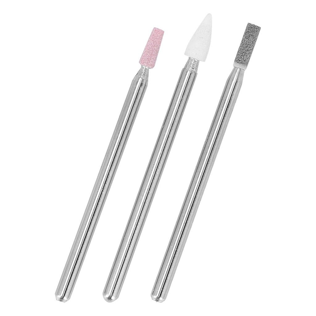 3 шт. Профессиональные фрезы для ногтей, пилка для ногтей, фрезы для удаления кутикулы с коробкой для хранения