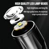 Mini LED Flashlight COB+XPE Portable Torch USB Charging Camping Lantern Zoomable Focus Light Tactical Flashlight with Pen Clip