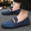 Casual Shoes for Men British Style Wear to Work Round Toe Sneakers Slip-on Soft Designer Luxury Low Price Breathable Man Shoe