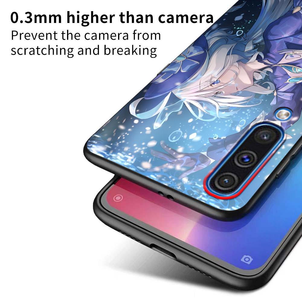 Милый чехол Furina Genshin Impact для Samsung Galaxy A10s A50 A50s A02s A03s A20 A30 A20e A70 A70s A20s A30s A10 Черный чехол для телефона