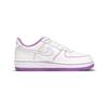 Nike Force 1 PS Contrast Stitch - Fuchsia Glow Kids кроссовки белые гипер-розовые DC9672-110