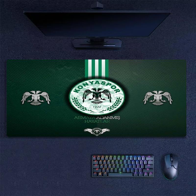 Konyaspor Color Mouse Pad Large Gaming Table Cushion Non-slip Laptop Tablet Big Mousepad XXL Mat Mini PC Playmat With Lock edge