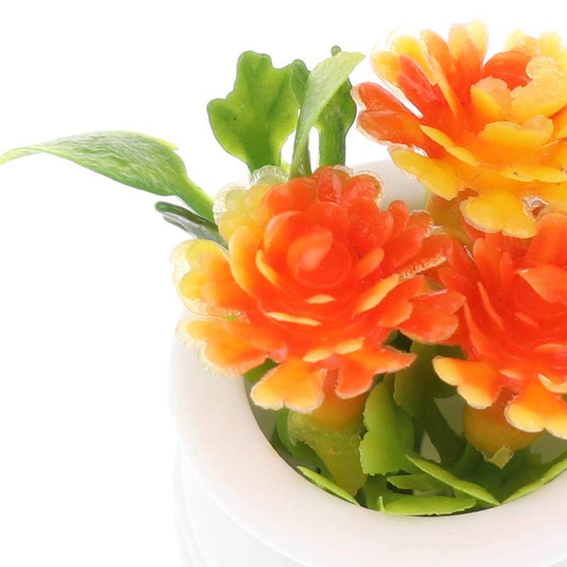 3шт 1:12 миниатюрных зеленых растений в горшках для кукольного домика, имитация горшечных растений