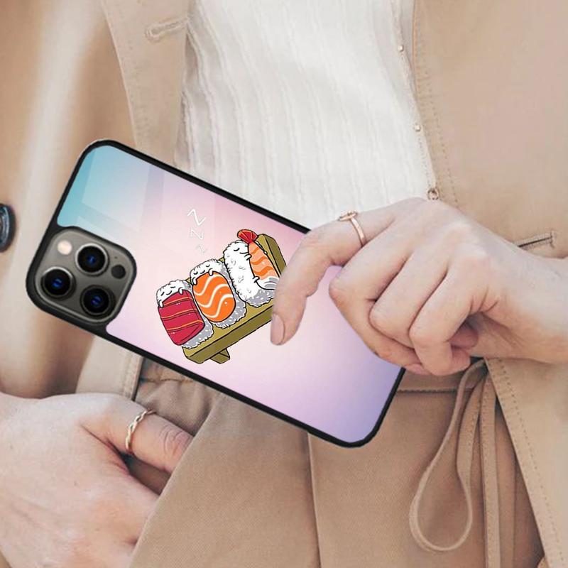 Чехол для телефона с магнитами Food coffee Sushi для APPLE iPhone 17 Air 16 14 13 12 Pro Max 15 Plus Беспроводная зарядка С крышкой MagSafe