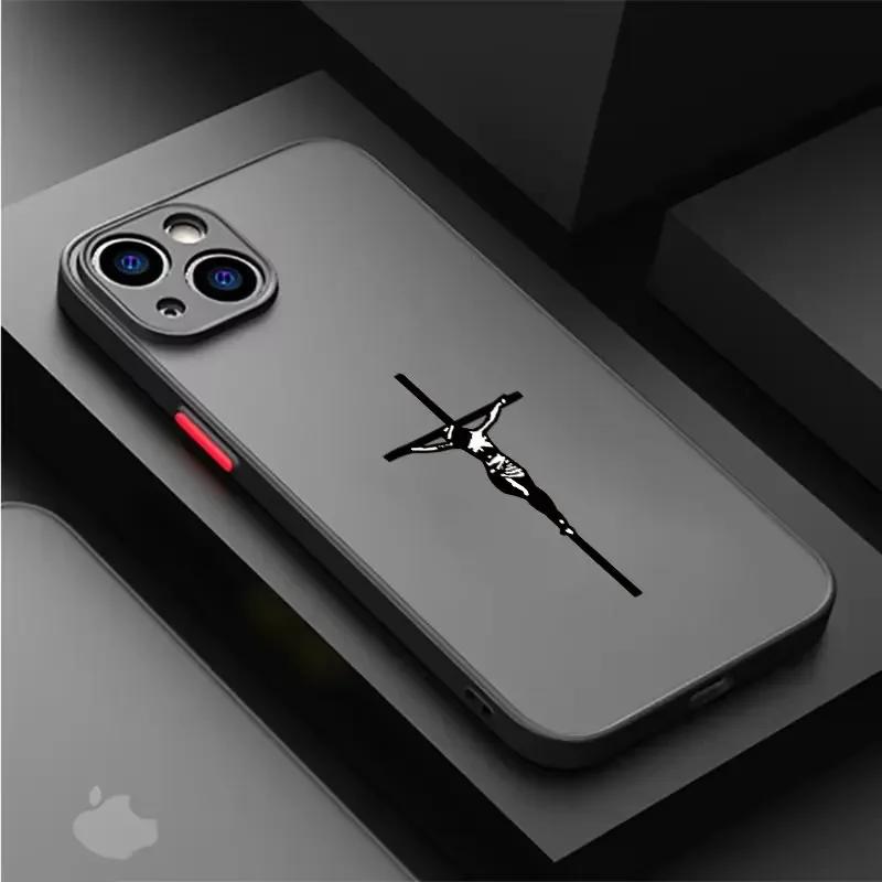 Христианский Крест Иисуса Чехол для Телефона Для iPhone 16 15 14 13 12 11 Pro Max X XR XS 8 7 Plus Mini SE 2020 2022 Funda Библия