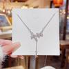 Butterfly Love Necklace Luxury High Sense Fashion Niche Luxury Titanium Clavicle Chain Fashion Temperament Necklace Jewelry.