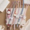 Anti-Lost Wrist Strap Handmade Bag Braided Rope Sweet Crochet Weave Lanyard Girls