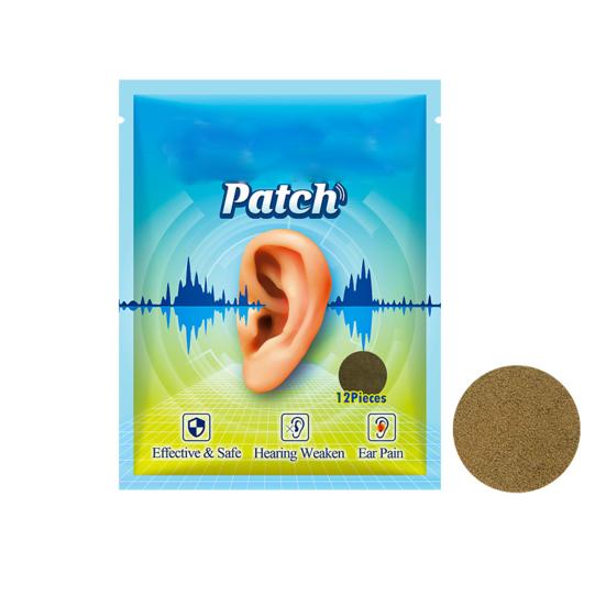 12 шт. ушных наклеек для облегчения боли и ослабления слуха