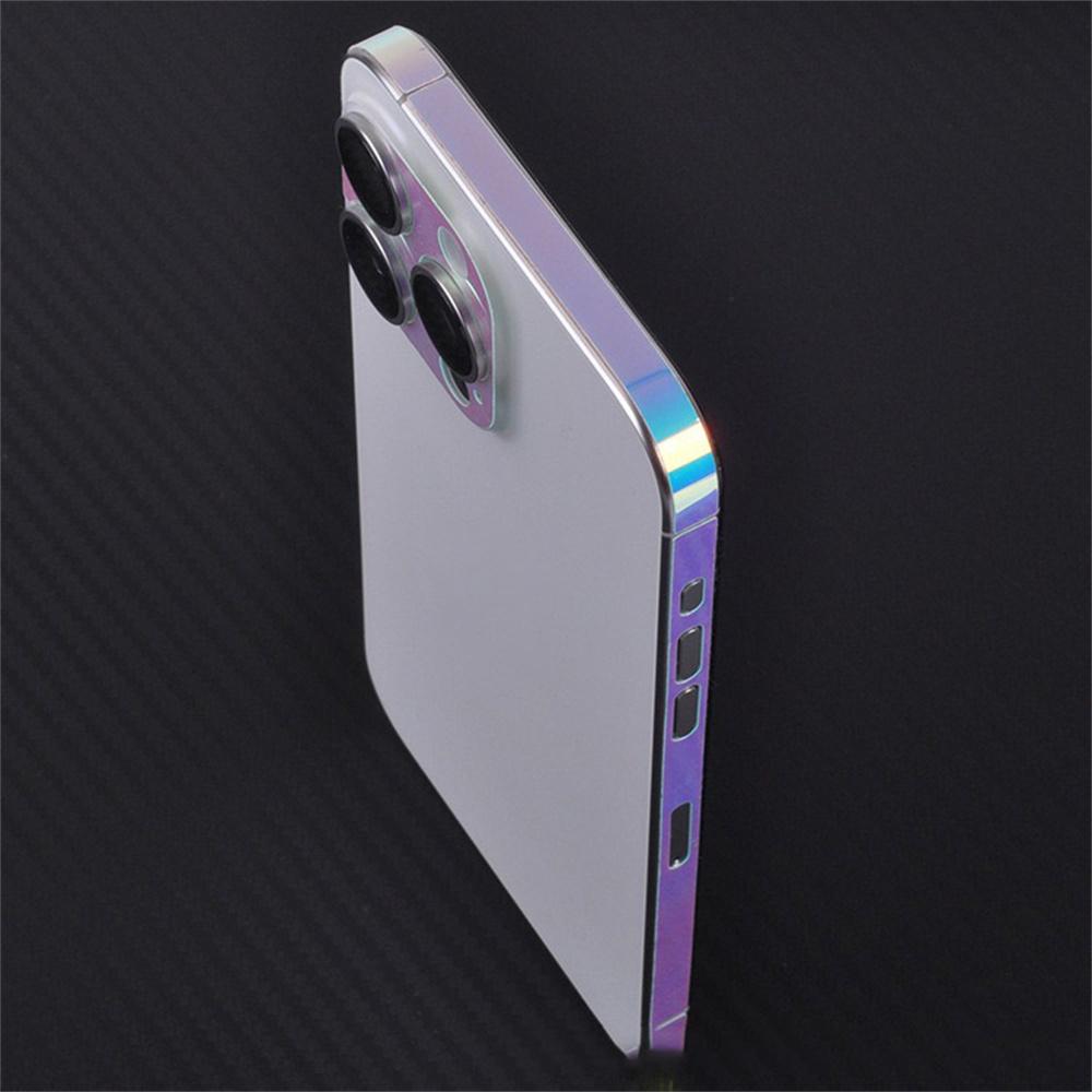 Пленка на рамку телефона для iPhone 15 Pro Max Светящаяся защита кромок Наклейка Устойчивая к царапинам Боковая пленка