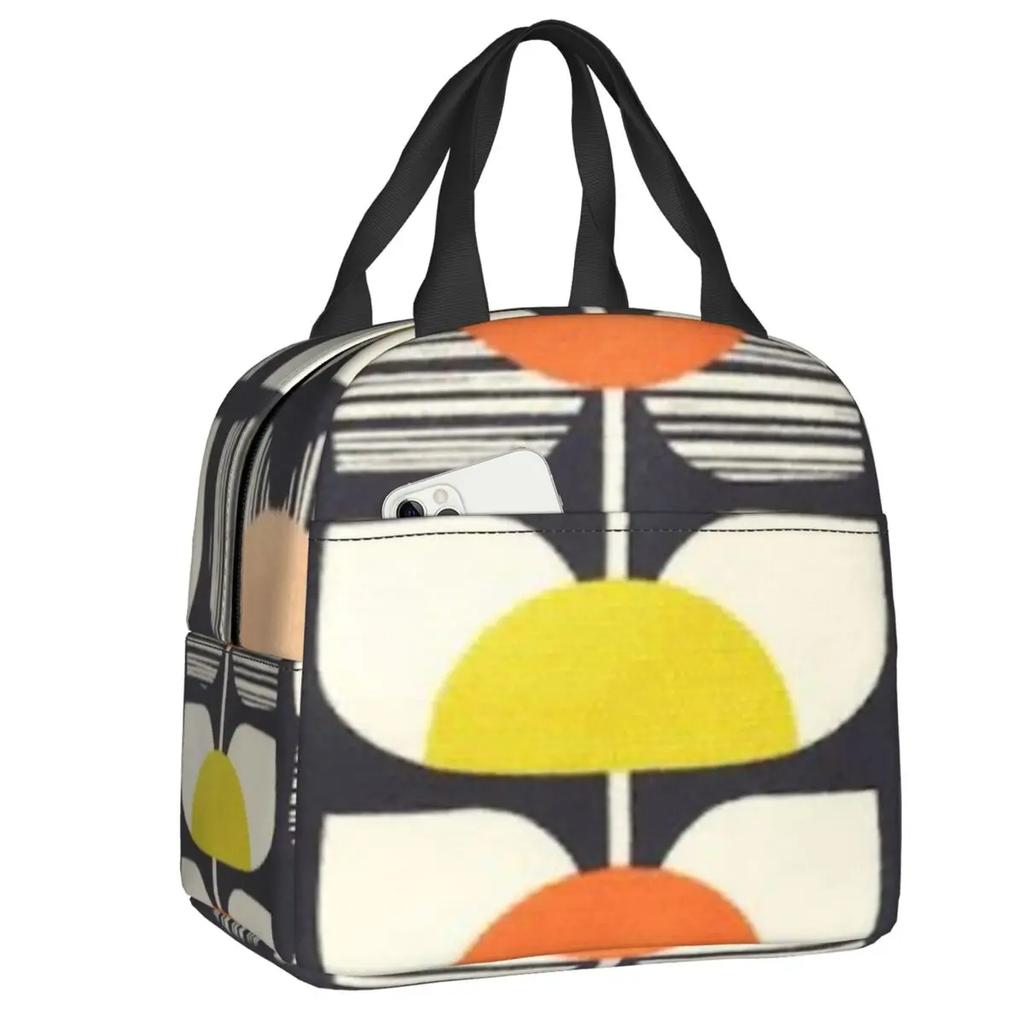 Orla Kiely Bubble Flowers Изолированная Сумка Для Обеда Для Женщин Герметичная Скандинавская Термосумка-холодильник Для Обеда Пляж Кемпинг Путешествия