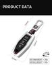 Interior Mouldings Zinc Alloy + Silicone Car Key Case Cover Shell Fob For Mitsubishi Outlander 2022 2023 2024 Control Car Interi