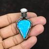 Arizona Turquoise Pendant Copper Wire Wrapped Jewelry Gemstone Pendant Wire Jewelry Rainbow Moonstone Jewelry Designer Pendant Gift For Him