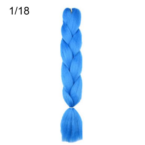 Женские Jumbo вязание крючком плетение Ombre Color Синтетические наращивания волос Kanekalon