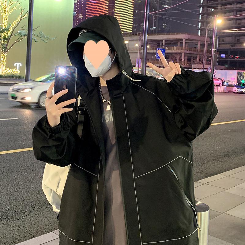 Куртки для мужчин и подростков, куртки с капюшоном, модные и универсальные, трендовые куртки, свободные и повседневные, студенческие пары.