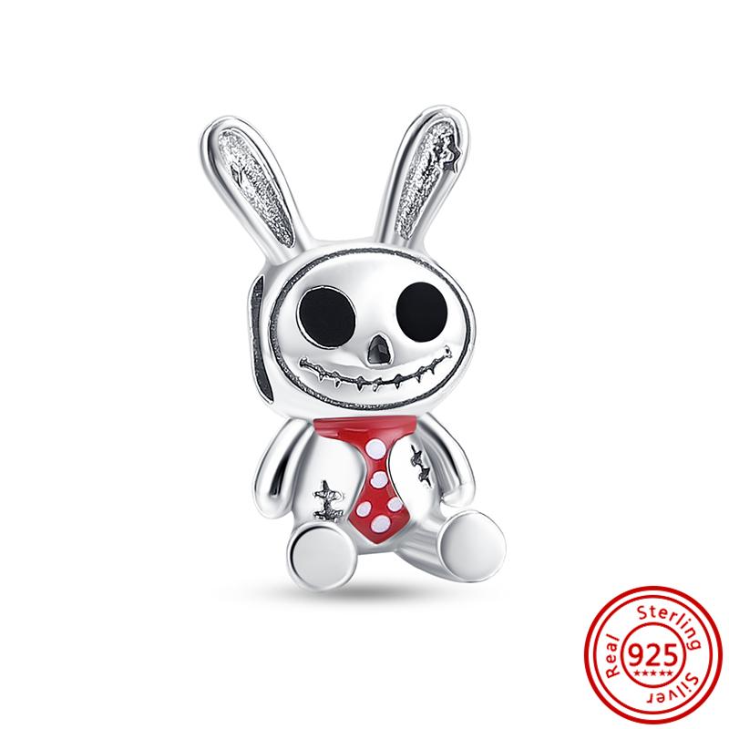925 медь Милая серия животных Кошка Собака Слон Единорог Птица Подвеска Бусины удачи Подходят для оригинального браслета с шармами Pantaro DIY Циркон