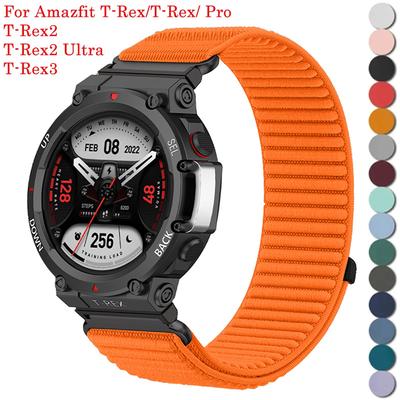 Нейлоновый ремешок-петля для умных часов Huami Amazfit T-REX 3/2, женский/мужской браслет для Amazfit T-Rex/T-Rex Pro, ремешок на запястье Correa