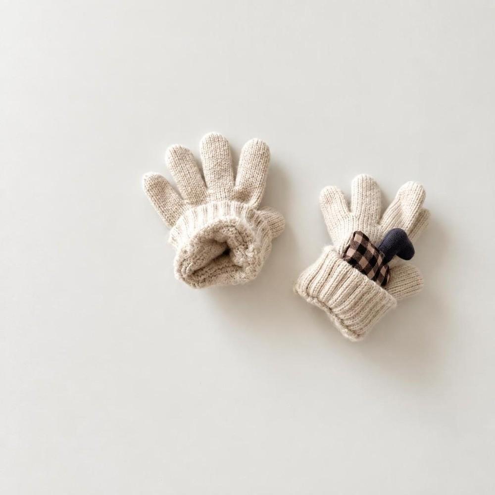1 Pair Breathable Kids Gloves Cute Full Finger Gloves Cute Warm Gloves  Outdoor Play