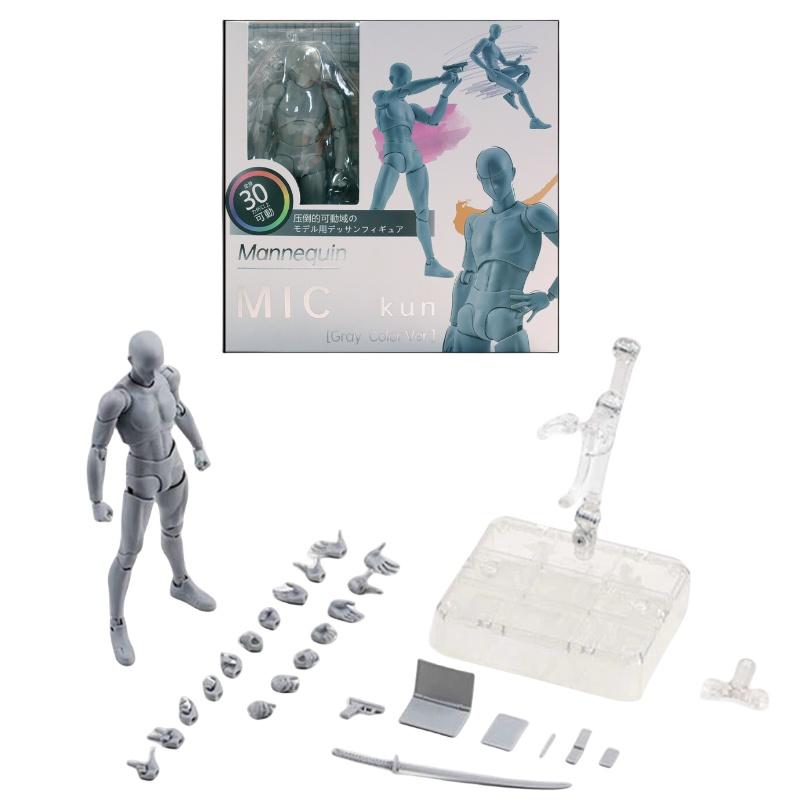 Премиальная фигурка тела SHF мужского и женского пола в роскошных серых, черных и телесных тонах, с подвижными суставами