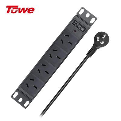 Сетевой фильтр TOWE PDU, 16А, 4 розетки, кабель 1 м