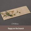 Замшевое ретро полотенце для чая в китайском стиле с рисунком тушью - Впитывающее, двустороннее, подставка для чайных сервизов и столов