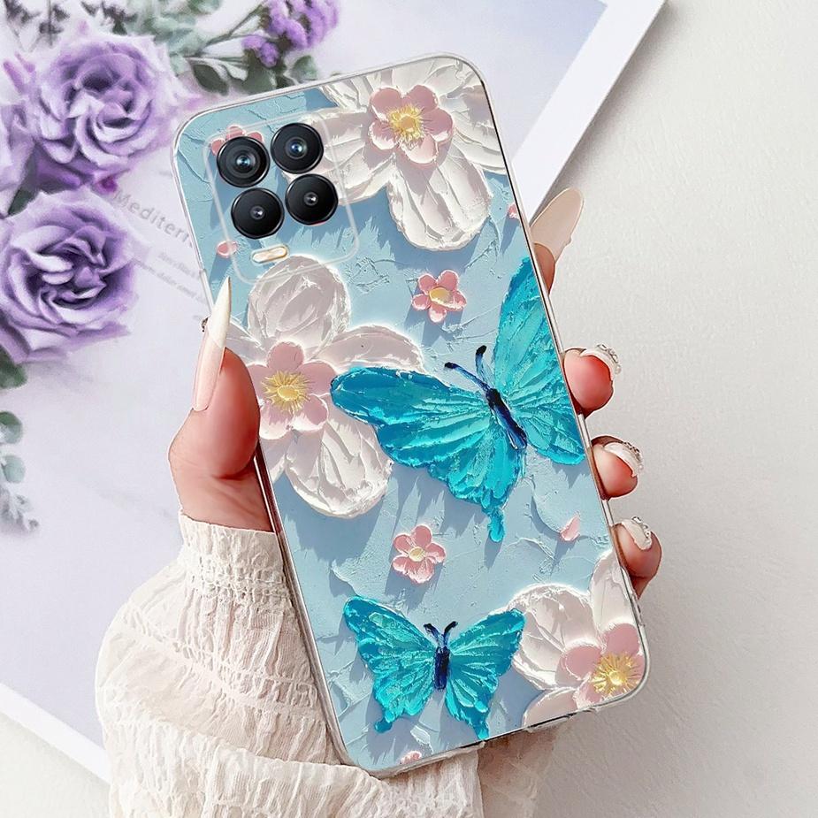 Милый Кот Модный Расписной Чехол Для Realme 8 Чехол-Крышка Для Realme 8 Pro Мягкий Силиконовый Чехол Для Телефона Для Realme8 5G Realme 8i Бампер