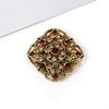 Pin Corsage Clothing with Crystal Brooch Wholesale Alloy Rhinestone Small Fashion Trade Card Accessories