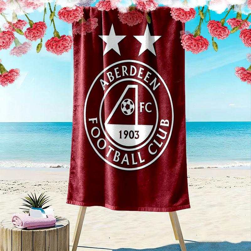 Aberdeen logo Print Beach Towel, Large Soft Quick Dry Towel for Beach Camping Swimming