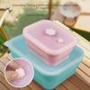 Food-Grade Silicone Collapsible Lunch Box for Outdoor Camping & Picnic - Compartment Design for Fruit Preservation