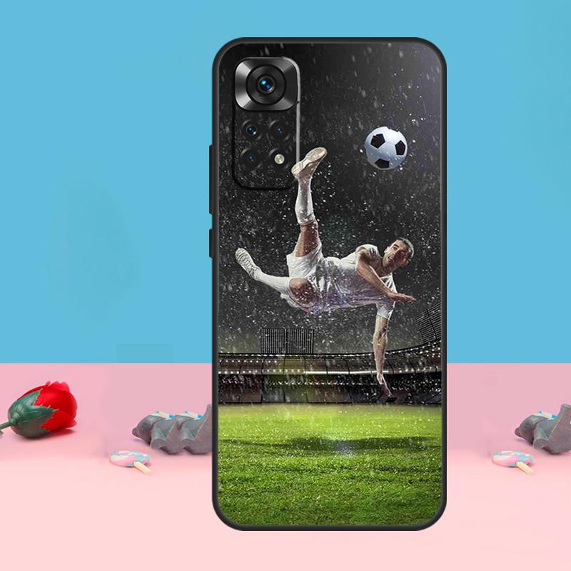 Чехол для телефона Xiaomi Redmi Note 12 10 11 13 14 Pro 11S 12S с изображением футбольного мяча Для Redmi 15C 13C 12C 10C 14C 15