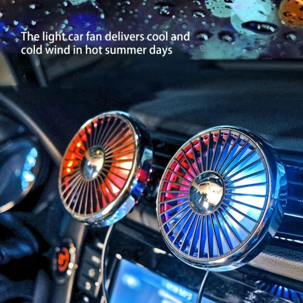 Cooling Portable Mini Fan Radiator Car Air Conditioner Decoration Car Air Vent Clip Fan Summer