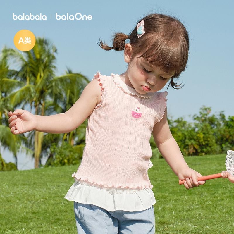 Balabala Baby Girls Vest Summer Outerwear