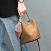 Top Layer Cowhide Bag Women's Crossbody Bag Summer Premium Genuine Leather Handbag Bucket Bag