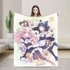 Плед с персонажами аниме Сигурэ Минадуки и Фрейз из Nekopara, фланелевый, смешной, мягкий плед для кровати, дивана, осень/зима