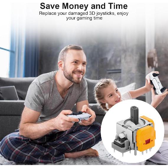 6 шт. Джойстики Холла для контроллера PS5, 3D аналоговые сенсорные стики для большого пальца, замена для контроллера PlayStation 5
