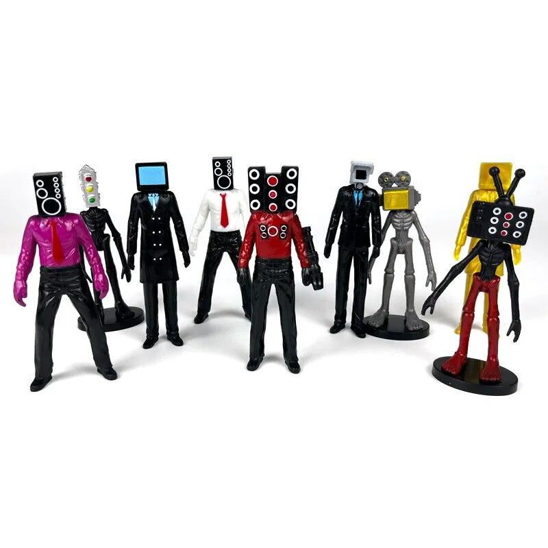 Skibidi Туалет Человек Камера Человек Фигура Спикер Человек Модель Оператор Фигурки Украшения ПВХ Кукла Коллекционная Игрушка