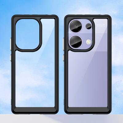 Чехол для Xiaomi Redmi Note 13 Pro 4G/Poco M6 Pro 4G, прозрачный чехол для телефона из ТПУ+Акрила