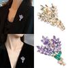 Fashionable Lapel Pin Jewelry Elegant Lavender Lapel Pin Accessory Unique Brooch Collar Pin Jewelry Ornament