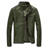 A New Men's PU Leather Jacket Spring and Autumn Men's Jacket Washed Thin Motorcycle Leather Jacket