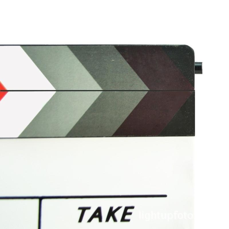 Acrylic Production Slates with Color Clapper Sticks with Dry Erases Markers for Movie Filming Video Recording Accessories