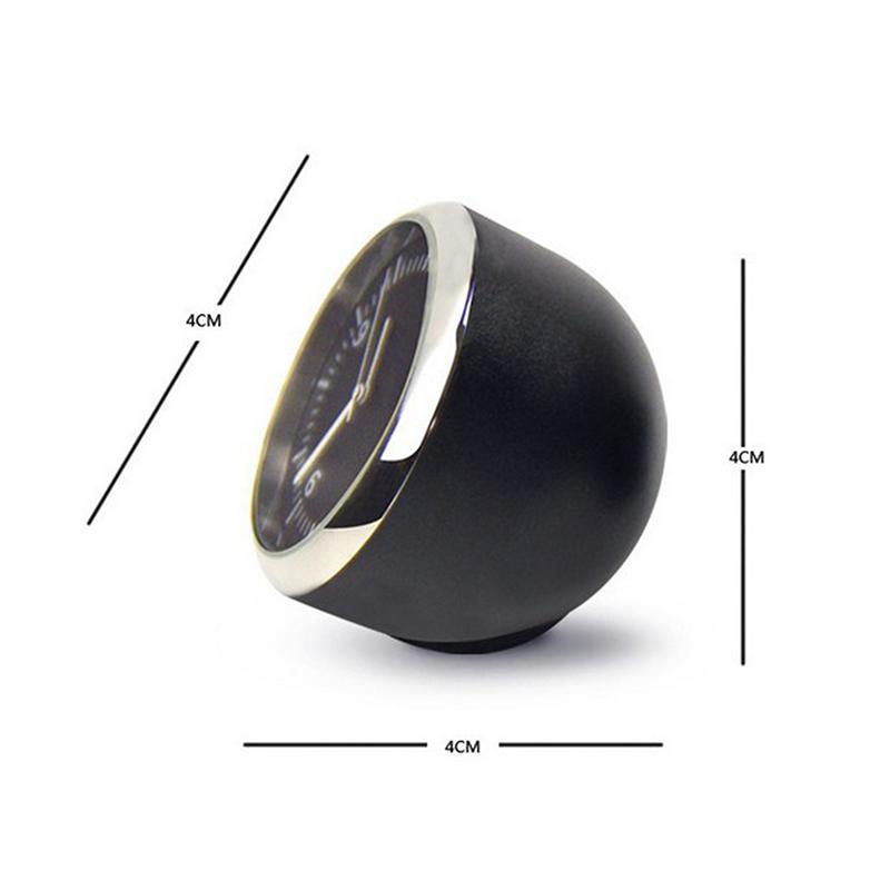 Mini Car Digital Clock Auto Thermometer Hygrometer Anti-slip Base Stable Automotive Accessory for Bumpy Road Driving