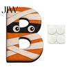 Decorative Wooden Halloween Signs BOO Decoration for Tiered Trays, Creative Independent Boo Letter Blocks Solid Wood Tabletop Centerpieces Party Decor