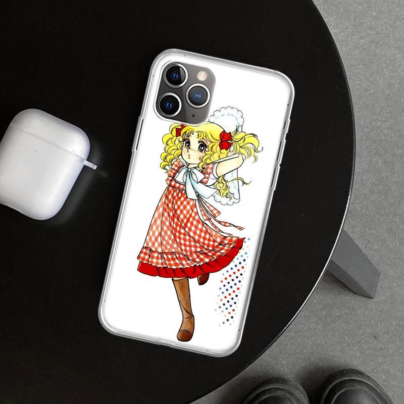 Аниме Конфетный Чехол для Телефона для iPhone 11 12 13 Mini 14 15 Plus 16 Pro Max 17 Air 7 8 + SE Арт Индивидуальный Fundas 11 12 13 Mini