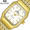BEE SISTER BS Ladies Wrist Watches Gold Watch Women Watches Stainless Steel Silver Clock Women Femme Quartz Watches