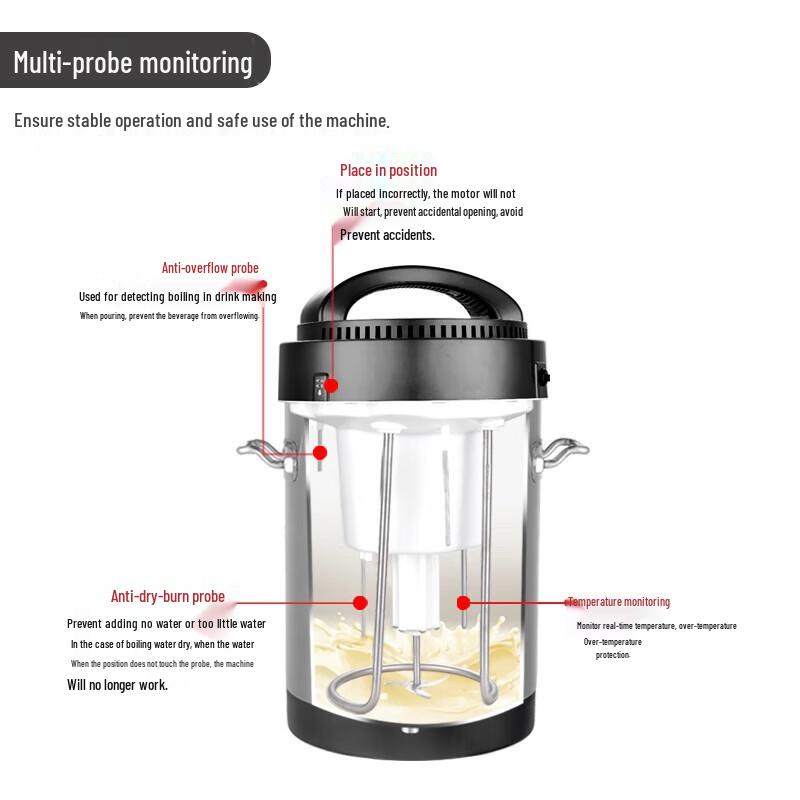 HeYuan Commercial Dry/Wet Dual-Use Soy Milk Maker, 10L