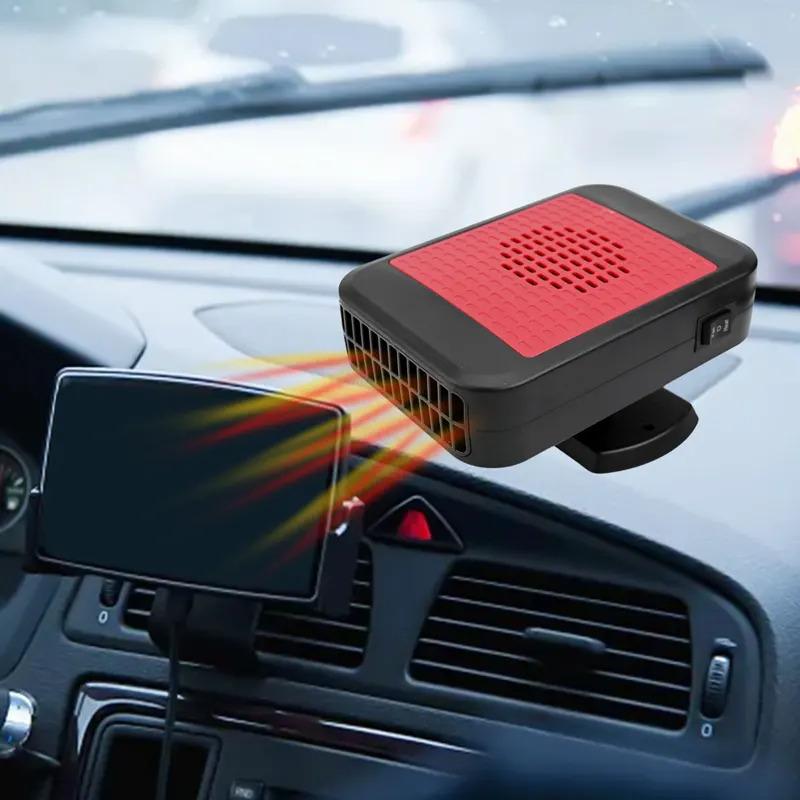 Вентилятор охлаждения 12В Нагреватель разморозки Антикоррозийный дизайн Установка на приборную панель Легко установить Изготовлен из АБС-материала