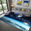 Living Room Non-Slip Rug Home Decor Living Room Earth Large Rug Galaxy Space Cushion Soft Area Rug