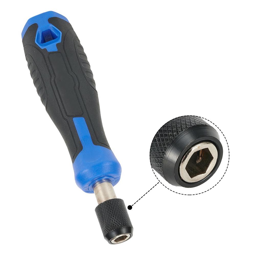 1/4'' Hex Self-Locking Adapter Magnetic Screwdriver Handle Screwdriver Bit Holder For Screwdriver Bits Socket Wrench Tools