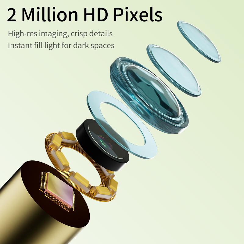 HD Camera Endoscope Handheld Kid's Borescope 8LEDs Waterproof Probe Observation Camera Cute For Children/Adults