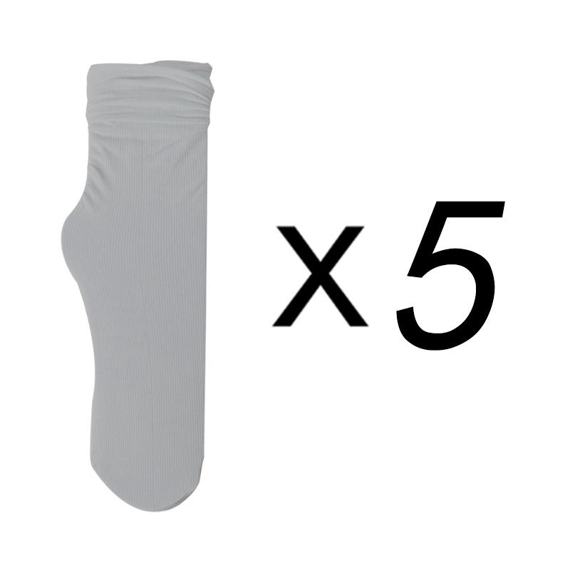 Женские носки из ледяного шелка Candy Sweet - 5 пар, ультратонкие и дышащие для лета